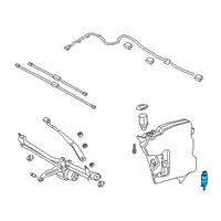 OEM 2022 Toyota GR Supra Washer Pump Diagram - 85330-WAA01