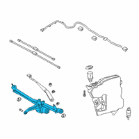 OEM 2021 Toyota GR Supra Wiper Linkage Diagram - 85010-WAA03