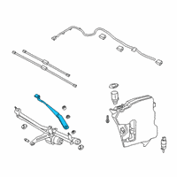 OEM 2021 Toyota GR Supra Wiper Arm Diagram - 85211-WAA04