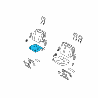 OEM 2014 Kia Sedona Cushion Assembly-3RD Seat Diagram - 892004D135AGW