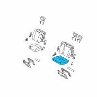 OEM 2014 Kia Sedona Cushion Assembly-3RD Seat Diagram - 891004D135AGX