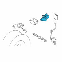 OEM Lexus NX300 Transmitter, Tire Pressure Monitor Diagram - 8976B-78011