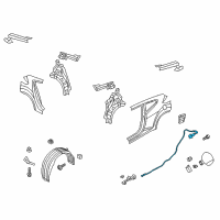 OEM 2017 Hyundai Veloster Catch & Cable Assembly-Fuel Filler Diagram - 81590-2V000