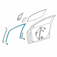 OEM Toyota Corolla Run Channel Diagram - 68141-02371