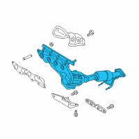 OEM 2014 Ford Fusion Manifold With Converter Diagram - DS7Z-5G232-A