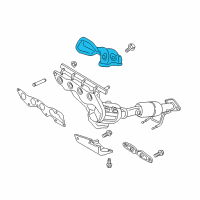 OEM Ford Police Responder Hybrid Converter Shield Diagram - DS7Z-9N454-A