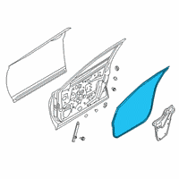 OEM 2021 Infiniti QX50 Weatherstrip-Front Door, LH Diagram - 80831-1BA1A