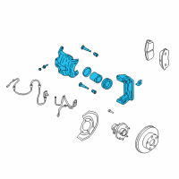 OEM 2004 Nissan 350Z CALIPER Assembly-Front RH, W/O Pads Or SHIMS Diagram - 41001-AM800