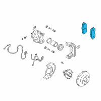 OEM 2004 Infiniti G35 Front Disc Brake Pad Kit Diagram - D1060-AM80B