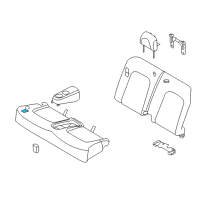 OEM 2012 Nissan Murano Pad & Frame Assy-Cushion, Rear Seat Diagram - 88305-1GR0A