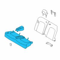 OEM Nissan Murano Cushion Assy-Rear Seat Diagram - 88300-1GR1C