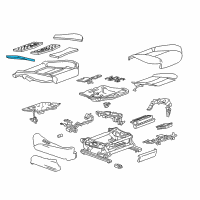 OEM 2018 Cadillac CT6 Seat Cushion Pad Diagram - 84008954