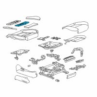 OEM 2020 Cadillac CT6 Seat Cushion Pad Diagram - 84176294