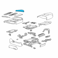 OEM 2018 Cadillac CT6 Seat Cushion Pad Diagram - 84008955