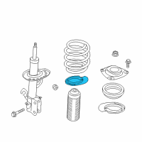 OEM 2016 Nissan Sentra Front Spring Rubber Seat Lower Diagram - 54035-9AM0A