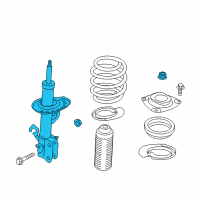 OEM 2018 Nissan Leaf Strut Kit-Front Suspension, RH Diagram - E4302-5SA1A