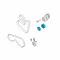 OEM 2019 BMW M760i xDrive Pulley Belt Alternator Diagram - 11-28-7-545-297