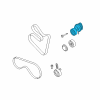 OEM 2008 BMW X5 Belt Tensioner Diagram - 11-28-7-545-296