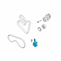 OEM 2008 BMW X5 Belt Tensioner Diagram - 11-28-7-546-163