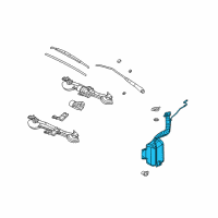 OEM 2005 Saturn Ion Container, Windshield Washer Solvent Diagram - 22681881