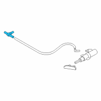 OEM BMW 328i xDrive Hose Line Diagram - 61-67-7-117-844