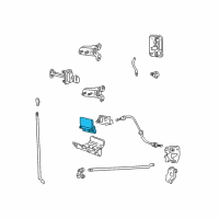 OEM 2004 Ford Excursion Handle, Inside Diagram - 6C3Z-2522600-AAA