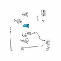 OEM Ford F-250 Super Duty Lower Hinge Diagram - 4C3Z-2626810-BA