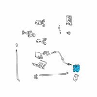 OEM Ford Excursion Latch Assembly Diagram - 6C3Z-2626413-A