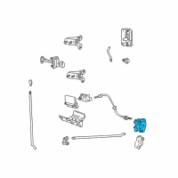 OEM 2002 Ford Excursion Latch Assembly Diagram - 6C3Z-2626413-A