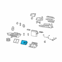 OEM 2004 Cadillac XLR Heater Core Diagram - 89019028