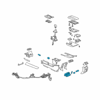 OEM 2012 Cadillac CTS Rear Compartment Diagram - 22780555