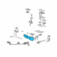 OEM 2013 Cadillac CTS Console Base Diagram - 22829333