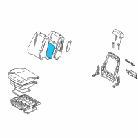 OEM 2006 Mercury Milan Seat Back Heater Diagram - 6E5Z-14D696-BA