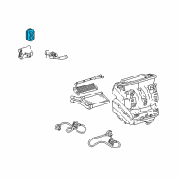 OEM 2010 Pontiac Vibe Element, Heater Diagram - 19184665