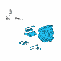 OEM Pontiac Vibe Heater Diagram - 19184653