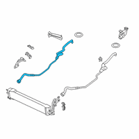 OEM 2021 BMW X5 TRANSMISSION OIL COOLER LINE Diagram - 17-22-8-668-959