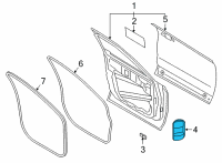 OEM 2022 Ford Escape Check Arm Cap Diagram - LB5Z-7823550-B