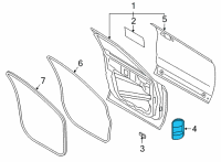 OEM Ford Escape Check Arm Cap Diagram - LB5Z-7823550-B