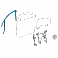 OEM 2019 Chevrolet Traverse Run Weatherstrip Diagram - 84833182