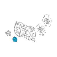 OEM Cadillac SRX Fan Motor Diagram - 89022526