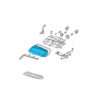 OEM 2004 BMW 325xi Left Cover Glass Diagram - 63-12-6-923-411