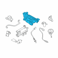 OEM 2014 Hyundai Elantra Canister & Holder Assembly Diagram - 31410-3X950