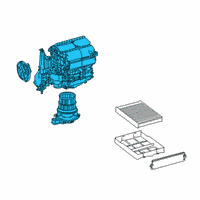 OEM 2022 Lexus RX350L Blower Assembly Diagram - 87130-0E130