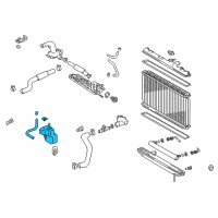 OEM 2000 Lexus RX300 Tank Assy, Radiator Reserve Diagram - 16470-74340