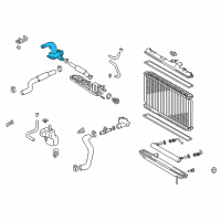 OEM 2003 Toyota Highlander Water Outlet Diagram - 16331-20030