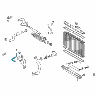 OEM Lexus RX300 Hose Or Pipe(For Radiator Reserve Tank) Diagram - 16478-74340