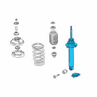 OEM 1996 Acura NSX Shock Absorber Kit, Front Diagram - 06511-SL0-601