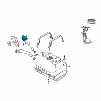 OEM 2002 Jeep Wrangler Tube-Fuel Filler Diagram - 52079325AC