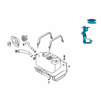 OEM Jeep Wrangler Fuel Pump Module Assembly Diagram - 4897754AB