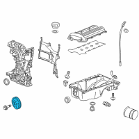 OEM Cadillac Vibration Damper Diagram - 55574735